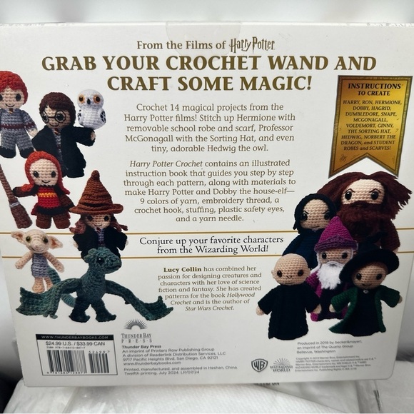 Harry Potter Crochet Kit 14 Projects From the Wizarding World. NEW. Sealed Box - Picture 3 of 4